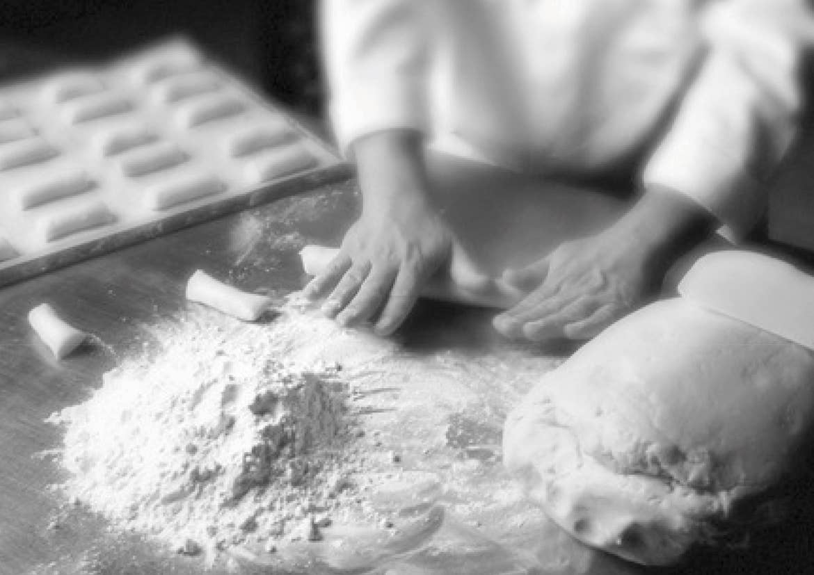 Cantucci with handmade blueberries. Italy, Tuscany