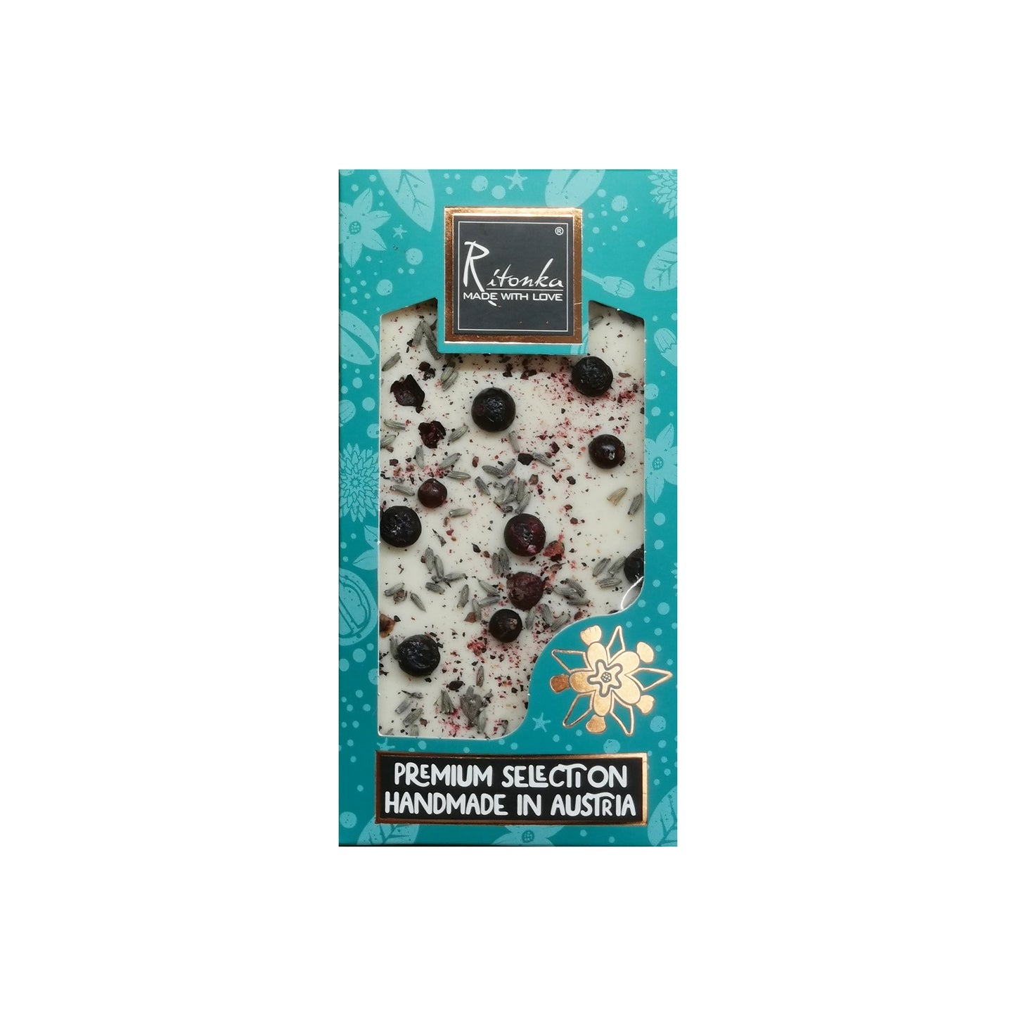 Ritonka premium - Chocolate blanco premium: grosella negra, lavanda