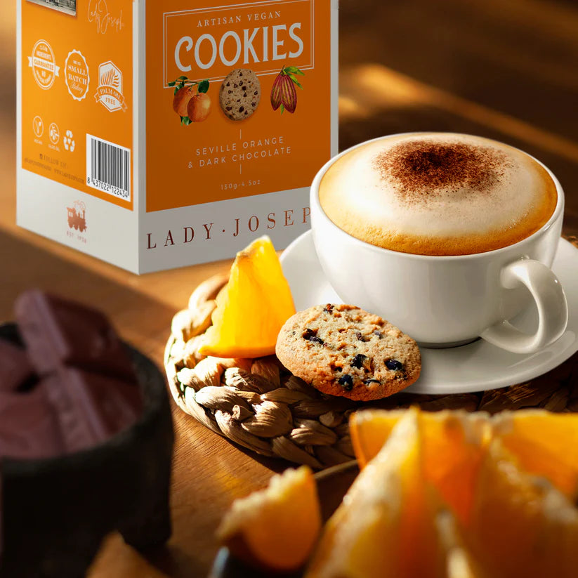 LADY JOSEPH Cookies de chocolate negro y naranja de Sevilla